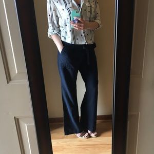 Amazing navy linen pants from Banana Republic!